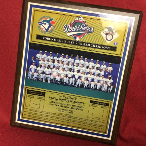 MLB TORONTO BLUEJAYS vintage Championship plaque - Picture 2 of 3
